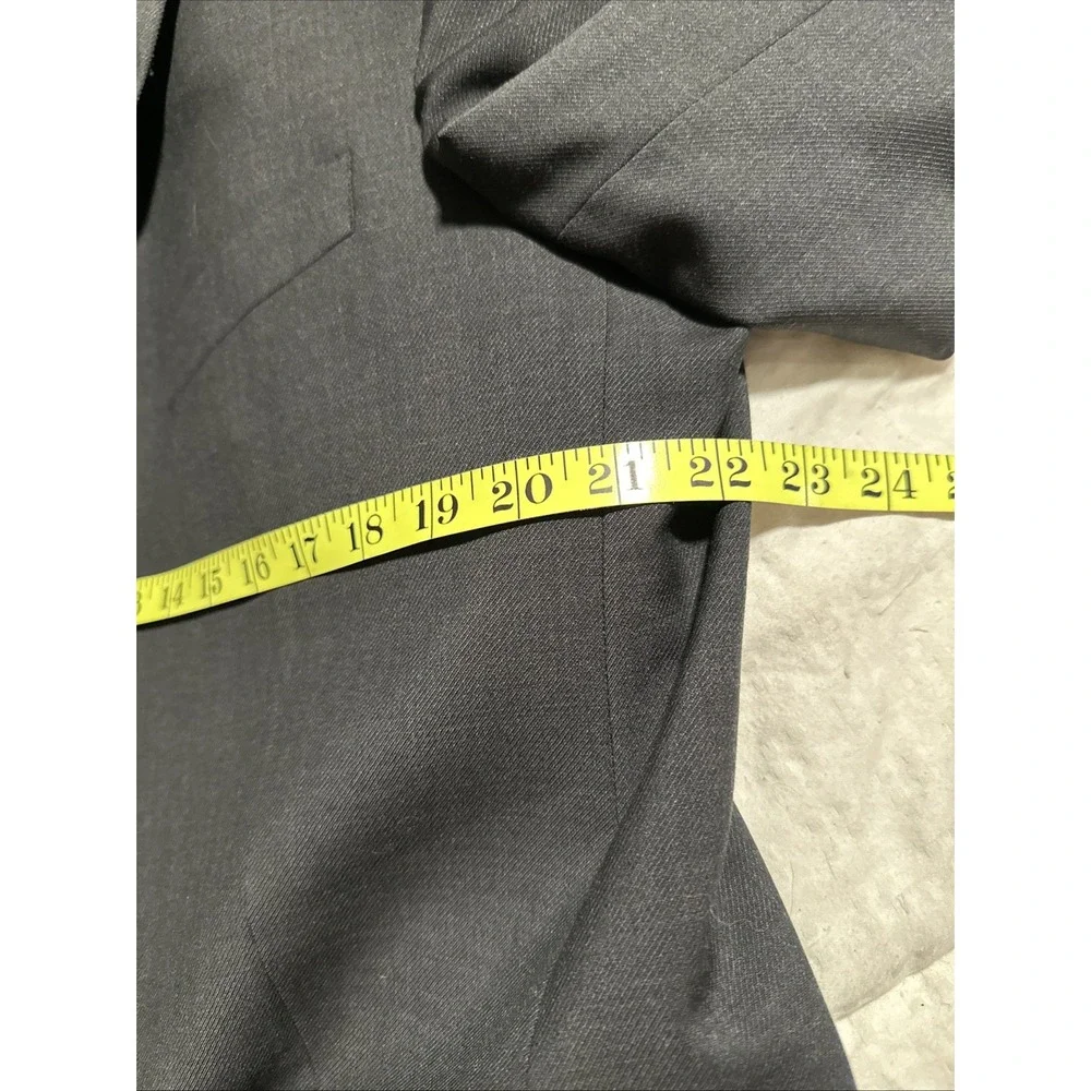 John W Nordstrom Men's Suit Jacket 44R38 Canada Gray Wool Blazer Dark Gray‎